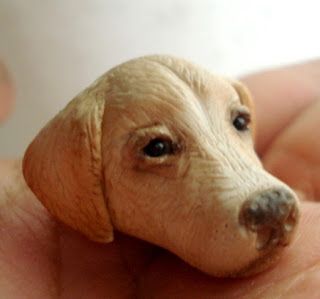 Tutorial: Sculpt a Yellow Lab · Polymer Clay | CraftGossip.com Fondant Dog, Clay Tips, Sculpting Tutorials, Polymer Clay Sculptures, Polymer Clay Animals, Fondant Figures, Dog Sculpture, Clay Figurine, Yellow Lab