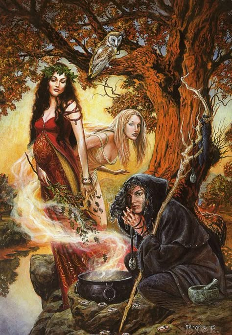 Hekate – From Crone-ing and Rebirth | Knot Magick Wiccan Wallpaper, Maiden Mother Crone, Hecate Goddess, Wiccan Art, Pagan Art, Three Women, Athena Goddess, Witch Magic, Triple Goddess