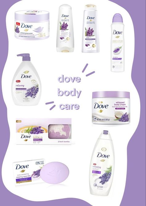 Dove Body Care Routine, Dove Lavender Body Wash, Lavender Scent Combo, How To Smell Like Lavender, Dove Body Care, Dove Lavender, Lavender Skin Care, Lavender Deodorant, Dove Shampoo