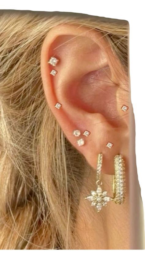 Ear Constellation, Constellation Piercing, Constellation Piercings, Cool Piercings, Constellations, Ear Piercings, Piercings, Beauty