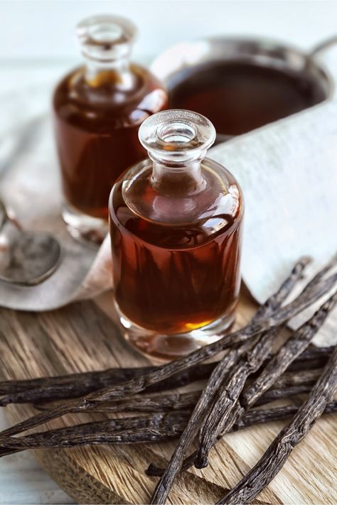 Homemade Bourbon Vanilla Extract Recipe | Good Life Eats Rose Syrup Recipe, Madagascar Vanilla Beans, Homemade Vanilla Extract, Leo Gemini, Gemini And Virgo, Earthy Fragrance, Vanilla Perfume, Madagascar Vanilla, Roll On Perfume