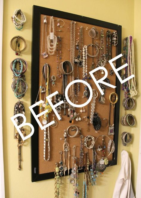 Jewelry Organizer Ideas, Diy Jewelry Organizer, Jewelry Storage Diy, Vintage Jewelry Diy, Diy Jewelry To Sell, Organizer Ideas, Jewelry Organizer Wall, Diy Jewelry Display, Diy Jewelry Holder