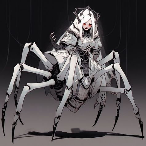 Dnd Drider Art, Dnd Arachne, Drider Oc, Drider Dnd, Giant Spider Art, Spider Centaur, Drider Art, Insectoid Humanoid, Arachne Art