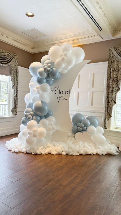 Cloud 9 Hoco Theme, Cloud Theme Baby Shower Cake, Cloud Nine Balloon Arch, Cloud Prom Theme, Sky Party Theme, Cloud 9 Prom Theme, Cloud Backdrop, Cloud 9 Baby Shower Theme, Cloud Baby Shower Theme