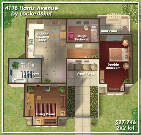 Sims 2 House Plans, Sims 2 House Layout, Sims 2 House Ideas Layout, The Sims 2 Houses Ideas, Sims 2 House Ideas, The Sims 2 Houses, Sims Freeplay House Ideas Layout, The Sims Freeplay Houses Ideas Design, Sims 2 Build