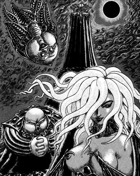 Berserk Anime 1997, Pretty Snakes, Kentaro Miura, Hand Of God, Gods Hand, Good Manga, Anime Wall Art, Manga Pages, Character Drawing