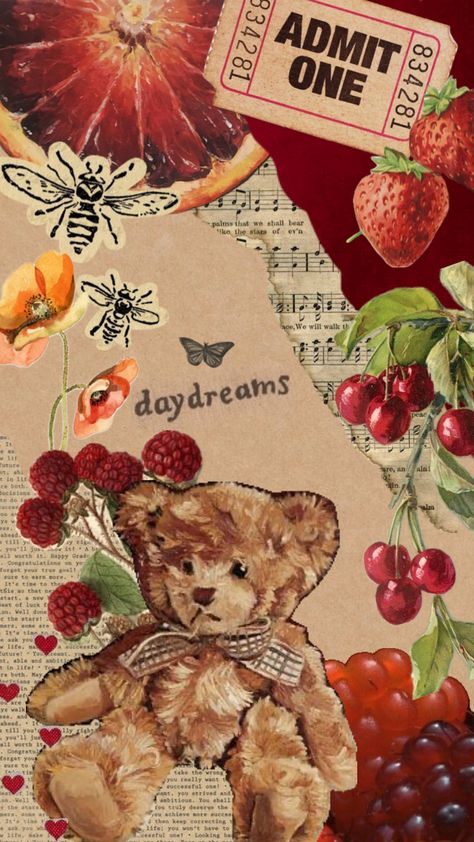 Art Inspiration Creative, Creative Tattoo Ideas, Wallpaper Vibes, Creative Tattoo, Whimsical Heart, Fruit Wallpaper, Vintage Fruit, Iphone Wallpaper Themes, Phone Wallpaper Patterns