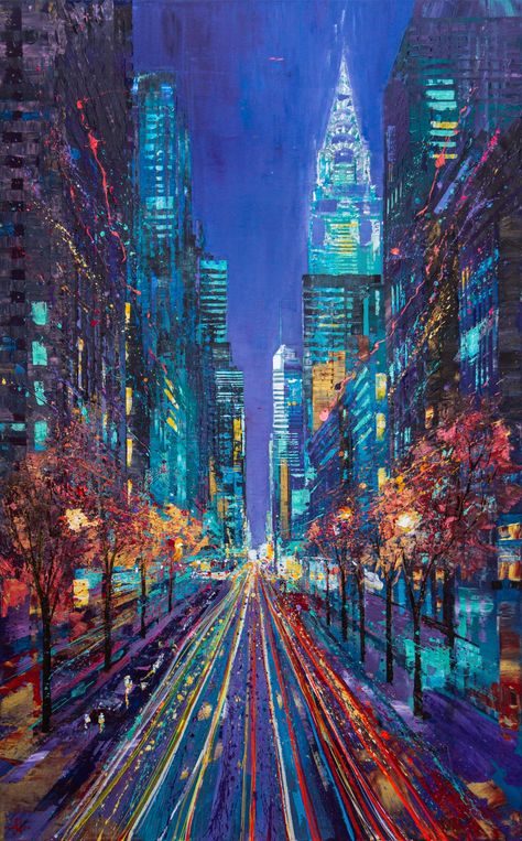 Paul Kenton, Abstract Painting Diy, London Painting, New York Cityscape, Long Painting, Street Painting, Abstract City, Modern Art Paintings Abstract, City Painting