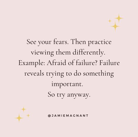 Quote about fear and thinking about them differently! Courage. Being brave. Inspiration in overcoming our deepest and biggest fears! Read more of my post to reflect on witnessing your fears and shifting them! Fear Quotes Overcoming, Uncertainty Quotes, Pregnancy Fears, Overcoming Fear Quotes, Quotes About Fear, Love Over Fear, Love And Fear, Try Quotes, Acting Quotes