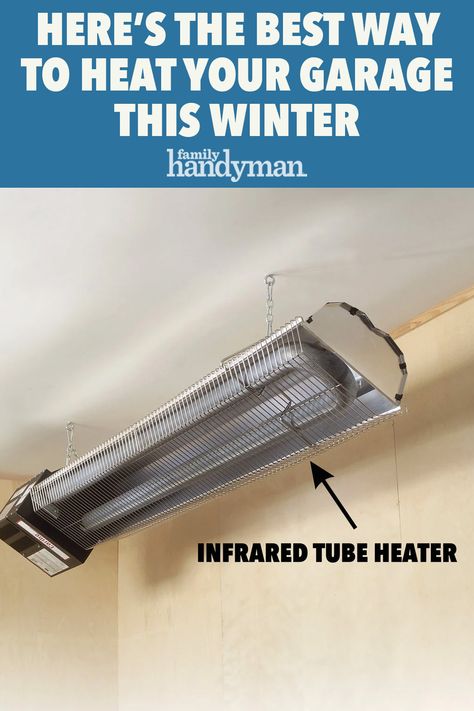 Winterize Garage, Garage Heating Ideas, Dream Garage Workshop, Mechanics Garage Organization, Homemade Heater Garage Door, Garage Heaters Gas, Garage Ideas, Garage Security, Garage Steps