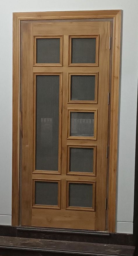 Jali Gate Design Wooden, Net Door Design Wooden Modern, Jali Door Design Modern, Jali Door Design, Jali Door, Centre Table Design, Net Door, House Main Door, Down Ceiling Design