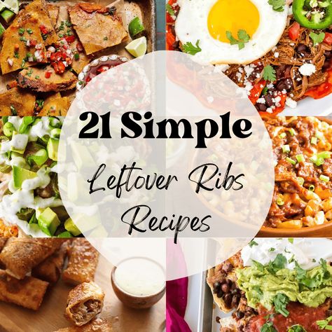 21 Leftover Ribs Recipes (Simple) - Bites with Bri Leftover Ribs Recipes, Dutch Oven Chicken And Rice, Leftover Ribs, Oven Chicken And Rice, Pulled Pork Egg Rolls, Rice Bites, Cuisinart Ice Cream Maker Recipes, Lemon Chicken Marinade, Easy Lemon Chicken