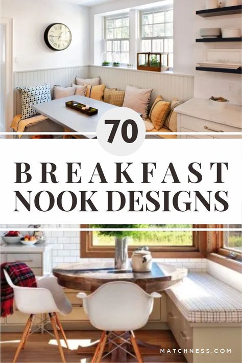 Breakfast Nook Ideas Storage, Corner Kitchen Breakfast Nook, Small Kitchen Nook Furniture, Kitchen Breakfast Nooks Corner, Build In Dining Table Kitchen Nook, Kitchen Nook Banquette, Corner Eating Nook Small Spaces, Nook Breakfast Table, Kitchen Remodel Breakfast Nook