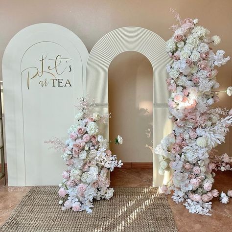 Flower garland backdrop