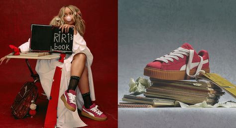 Fenty x Puma Creeper Phatty ‘In Session’ Campaign With Rihanna [PHOTOS] Rihanna Puma Creepers, Anjelica Houston, Fenty Puma Creepers, Chloe Cherry, Rihanna Puma, Puma Creepers, Puma Store, Cmt Awards, Rihanna Photos