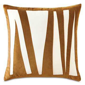 Square Accent Pillows - Eastern Accents Yellow Decorative Pillows, Graphic Motif, Luxury Bedding Collections, Eastern Accents, Geometric Fabric, Bed Linens Luxury, Velvet Pillow, Lasercut Design, Velvet Pillow Covers