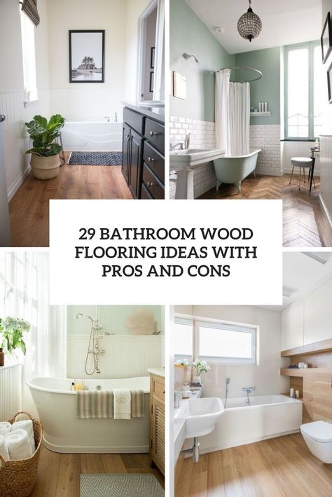 Bathroom Wood Flooring, Wood Look Tile Bathroom, Hardwood Floors In Bathroom, Wood Flooring Ideas, Vinyl Bathroom Flooring, Laminate Flooring Bathroom, Wood Tile Bathroom Floor, Wood Look Tile Floor, Wood Tile Bathroom