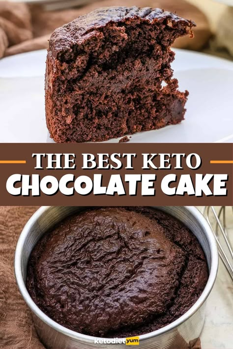 This is the best keto chocolate cake and totally delicious! It's rich, decadent, moist, and super chocolatey. Surprisingly healthy, vegan, and gluten-free! Thm Chocolate Cake, Best Keto Chocolate Cake, Dairy Free Ganache, Keto Cakes, Keto Chocolate Cake, Low Carb Cake, Keto Baking, Joy Filled Eats, Unsweetened Cocoa Powder