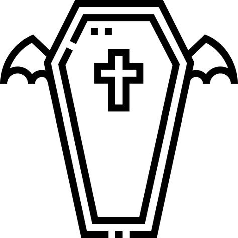 Coffin Svg, Party Icon, Craft Board, Halloween Icons, Free Icon, Halloween Stickers, More Icon, Icon Font, Web Font