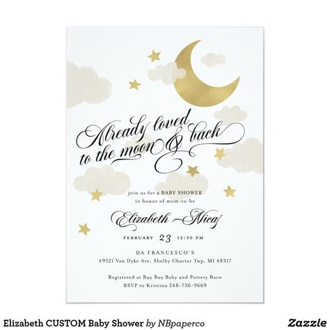 Stars Illustration, Neutral Baby Shower Invitations, Stars Baby Shower, Baby Shower Venues, Custom Baby Shower Invitations, Twinkle Twinkle Baby Shower, Gender Neutral Baby Shower Invitations, Moon Baby Shower, Elegant Baby Shower