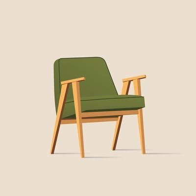 Chair Illustration, Chairs Logo, Vector Art Design, Illustration Art Design, Chair Pictures, Wooden Armchair, Old Chair, Vector Clipart, Vintage Chairs