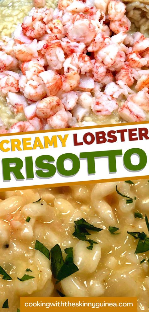 Lobster Rosoto Recipes, Lobster Risotto Recipe Hells Kitchen, Gordon Ramsay Risotto Recipes, Seafood Risotto Creamy, Gordon Ramsay Lobster Risotto, Gordon Ramsay Risotto, Lobster Rositto, Lobster Rissoto Recipes, Rosoto Recipes Dinners