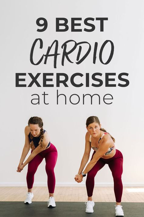 Full Body Cardio Exercises, Bodyweight Cardio Exercises, At Home Cardio Workout No Equipment, No Jumping Workout At Home, High Intensity Cardio Workout, Cardio Exercises At Home, 30 Minute Cardio Workout, Cardio Moves, Bodyweight Cardio