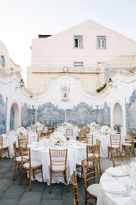 Stunning Destination Wedding in Portugal | Photography by STUDIO 1208 | The Wedding Company | Bridal Musings Wedding Blog Portugal Wedding Venues, Portuguese Wedding, Exotic Wedding, Diy Wedding Dress, Portugal Wedding, Destination Wedding Locations, Wedding Company, Bridal Musings, Tables And Chairs