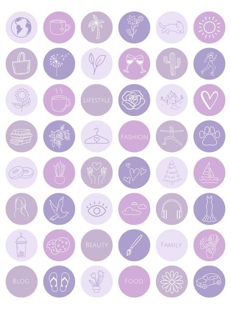 Modern and minimal purple Instagram highlight icons for your profile. Perfect for bloggers, influencers, and #Highlight_Covers_Instagram_Purple_Pastel #Purple_Aesthetic_Instagram_Highlight #Instagram_Icons_Purple #Hilight_Instagram_Purple Light Purple Instagram Highlight Covers, Purple Items Aesthetic, Purple Aesthetic Highlight Cover, Ig Highlight Covers Purple, Highlight Covers Instagram Purple Pastel, Highlight Covers Instagram Purple, Purple Instagram Theme, Purple Highlight Cover, Insta Highlight Cover Icons Purple