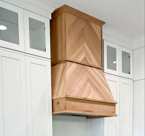 Custom Vent Hoods, Kitchen Hood Design, Kitchen Vent Hood, Fume Hood, Kitchen Vent, Chevron Kitchen, Hood Cover, Hood Design, Kitchen Hood