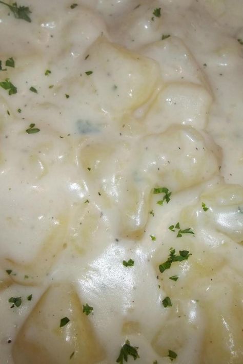 Creamed Potatoes - My Favorite Cream Potatoes Recipe, New Potatoes, Creamed Potatoes, Potato Side Dishes, Potato Dishes, Side Recipes, Veggie Dishes, Meat Dishes, Vegetable Side Dishes