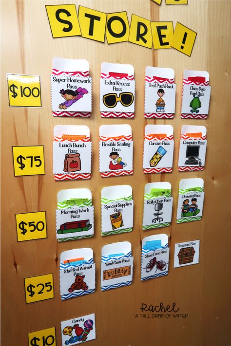 An easy and quick way to set up a classroom store that won't be a hassle every time! Class Dojo Rewards, Classroom Shop, Classroom Store, Class Store, Classroom Incentives, Classroom Economy, Classroom Management Elementary, Ms Rachel, Classroom Organization Elementary