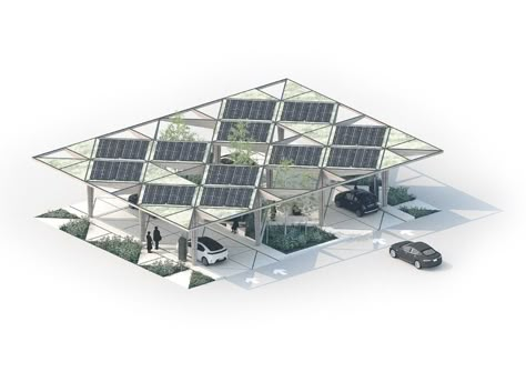 Module Architecture, Car Charging Stations, Passive Design, Green Environment, Solar Roof, Ev Charging, Canopy Design, Charging Stations, Electric Vehicle Charging Station