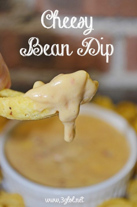 Dips Savory, Cheesy Bean Dip, Bean Cheese Dip, Marine Party, Refried Bean Dip, Velveeta Recipes, Vsg Surgery, Refried Bean, Bean Dip Recipes