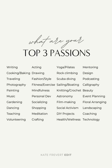 personal development top three passions Job Inspiration, Writing Therapy, Personal Improvement, Get My Life Together, Journal Writing Prompts, Confidence Tips, Your Values, Mental And Emotional Health, Core Values