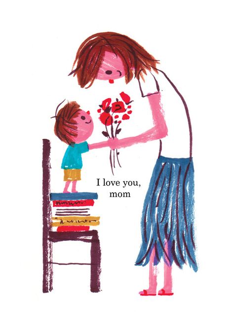 Después de "mi mamá me mima" seguía "yo mimo a mi mamá". Desmemoriados/as... (by Joanne Liu) Love You Cards, Mother Illustration Art, Mothers Illustration, Mother Day Illustration, Mothers Day Illustration Art, Mother Day Art, Mama Illustration, Card Mother Day, Mum Illustration