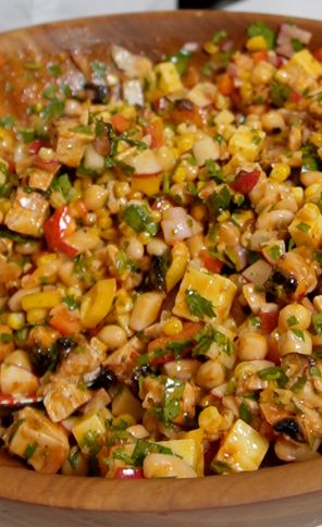 Buffalo Chicken Dense Bean Salad - by Violet Witchel Buffalo Chicken Dense Bean Salad, Chipotle Chicken Dense Bean Salad, Spicy Chipotle Chicken Dense Bean Salad, Vegetable Dense Meals, Dense Bean Salad With Chicken, Chicken Bean Salad, Bean Salad Meal Prep, Dense Bean Salad Meal Prep, Bean Dense Salad