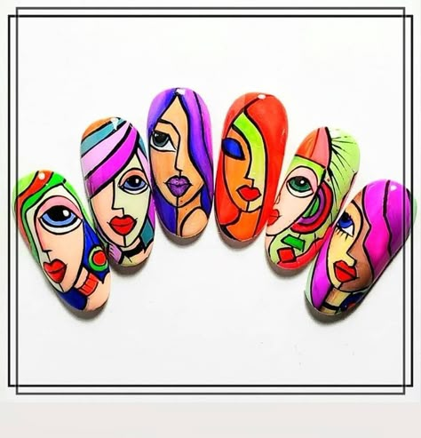 New Nail Art Design, Diy Rock Art, Painted Faces, Nail Drawing, Abstract Face Art, Rock And Pebbles, Painted Rocks Craft, Painted Rocks Diy, Rock Painting Patterns