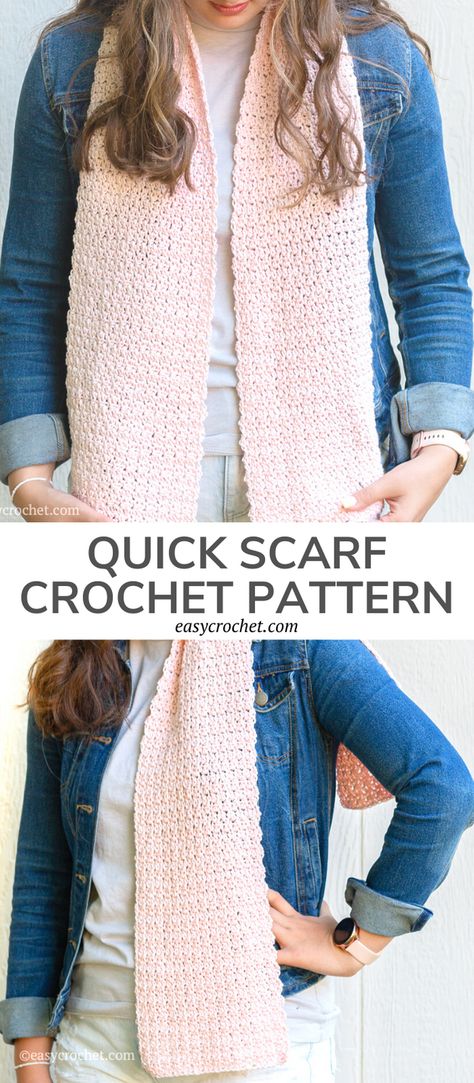 Ladies Crochet Scarf Free Pattern, Beginner Crochet Scarfs, Beginning Crochet Scarf Patterns, Easy Quick Crochet Scarf, Crocheted Winter Scarves, Crochet Christmas Scarves, Free Easy Scarf Crochet Patterns, Crochet Scarf Pattern Dk Yarn Free, Crochet Easy Scarf Pattern Free