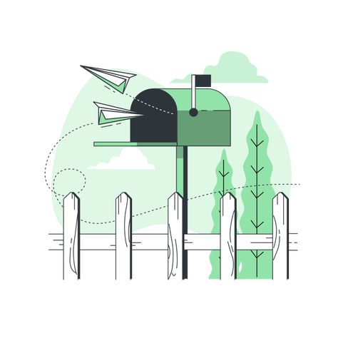 Mail Delivery Illustration, Mail Illustration Design, Mail Box Illustration, Post Box Illustration, Post Box Drawing, Notion Illustration, Email Illustration, Mail Illustration, Envelope Illustration