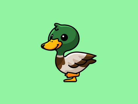 "Simpler is Better". I'm specialized in logo and simple illustrations. Feel free to contact / hire me at alfrey@vaneltia.com Duck Walking Gif, Mallard Duck Illustration, Duck Cute Art, Alfrey Davilla, Otter Drawing, Duck Illustration, Duck Drawing, Duck Wallpaper, Arte Doodle