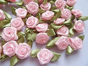 Satin Ribbon Roses, Diy Ribbon Flowers, Wedding Applique, Ribbon Rose, Card Embellishments, Rose Applique, Wedding Brooch, Satin Roses, Ribbon Roses