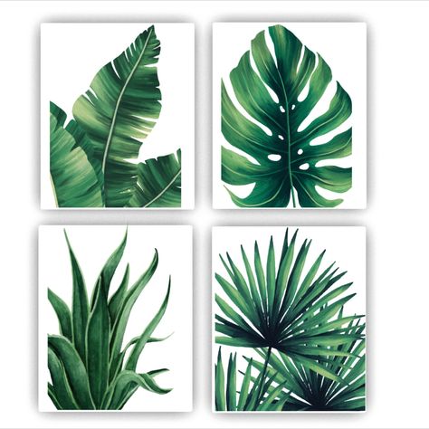 $14.99 Plants Pictures, Watercolor Aesthetic, Aesthetic Posters, Plant Wall Decor, Minimalist Watercolor, Paintings Watercolor, 3 Piece Canvas Art, Plant Painting, 수채화 그림