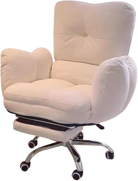 Amazon.com: Lazy Sofa Gaming Chair Study Chair Ergonomic Office Chairs Recliner Chair for Bedroom, Home Office Desk Chairs Computer Chair Backrest Reclinable Desk Seat for Living Room (Color : Beige with footres : Home & Kitchen Room Color Beige, Bedroom Desk Chair, Comfy Office Chair, Chair Study, Desk Chair Comfy, Modern Desk Chair, Chair For Bedroom, Cozy Desk, Office Desk Chairs