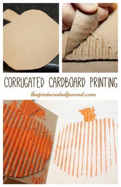 Cardboard Printmaking, Cardboard Printing, Halloween Arts, Halloween Art Projects, Halloween Kunst, Mirror Crafts, Halloween Arts And Crafts, Halloween Preschool, Autumn Activities For Kids