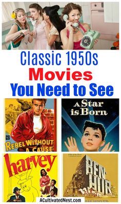 Must-See 1950s Movie Classic Movies To Watch, 1950s Movies, Classic Movies List, Best Classic Movies, Audrey Hepburn Movies, Best Movies List, Books And Tea, Netflix Movies To Watch, Old Hollywood Movies