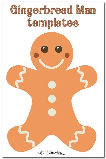 Free gingerbread man templates to inspire some gingerbread man crafts and activities for Christmas. || Gift of Curiosity Gingerbread Man Template, Gingerbread Man Crafts, Gingerbread Unit, Gingerbread Man Activities, Gingerbread Activities, Gingerbread Crafts, Man Crafts, Christmas Kindergarten, Christmas School