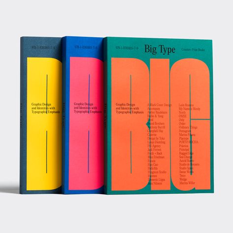 Counter-Print Cuts Through the Clutter with Their Coffee Table Book ‘Big Type’ – PRINT Magazine Mises En Page Design Graphique, Pentagram Design, Buch Design, Book Editorial, Publication Design, Coffee Table Book, Bold Typography, Book Layout, Print Magazine