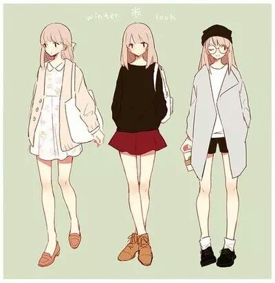 Outfit Drawing Female, Arte Indie, Manga Clothes, Drawing Anime Clothes, 캐릭터 드로잉, Drawing Clothes, 영감을 주는 캐릭터, Different Outfits, Art Tutorial