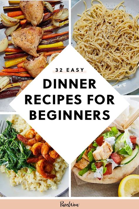 Trick your family into thinking you have fancy chef skills with these 55 quick and easy dinner recipes for beginners that require minimal effort and taste delicious. Whether you’re cooking for two or a large group, we’ve got something for everyone. #cooking #dinnerfortwo #easyrecipes Easy Dinner Recipes For Beginners, Dinner Recipes For Beginners, Dumplings Chicken, Dumplings Soup, Easy Recipes For Beginners, College Meals, Cooking For Beginners, Easy Meals For Kids, Cooking For Two